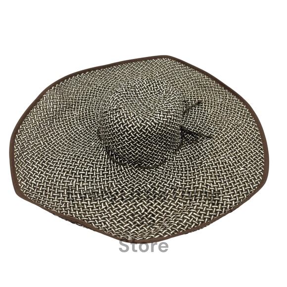 Liz Claiborne Sun Hat Wide Brim Beach Vacation Resort Quiet Luxury Old Money - Picture 1 of 6